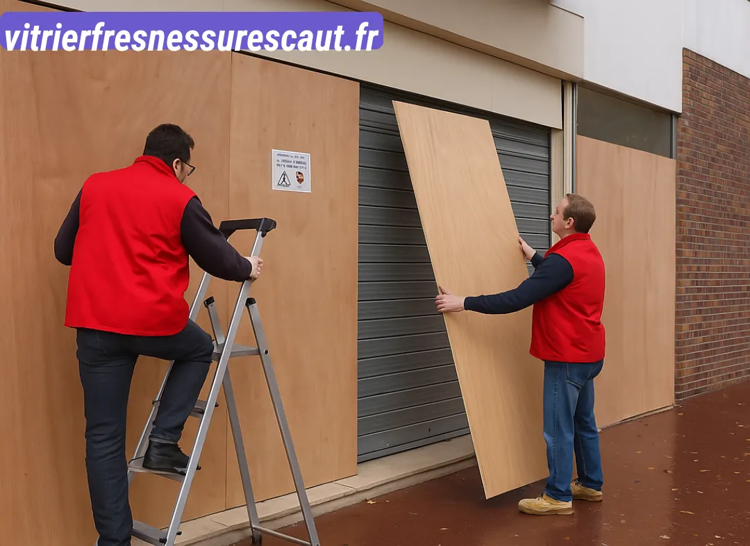 Mise en sécurité fermeture provisoire Fresnes-sur-Escaut